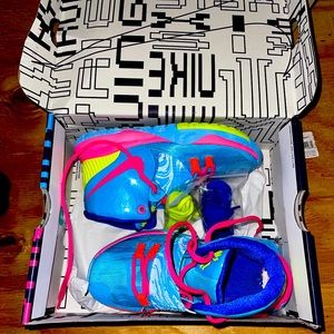 Nike High-tops;  Girls size 1y;  Multicolored